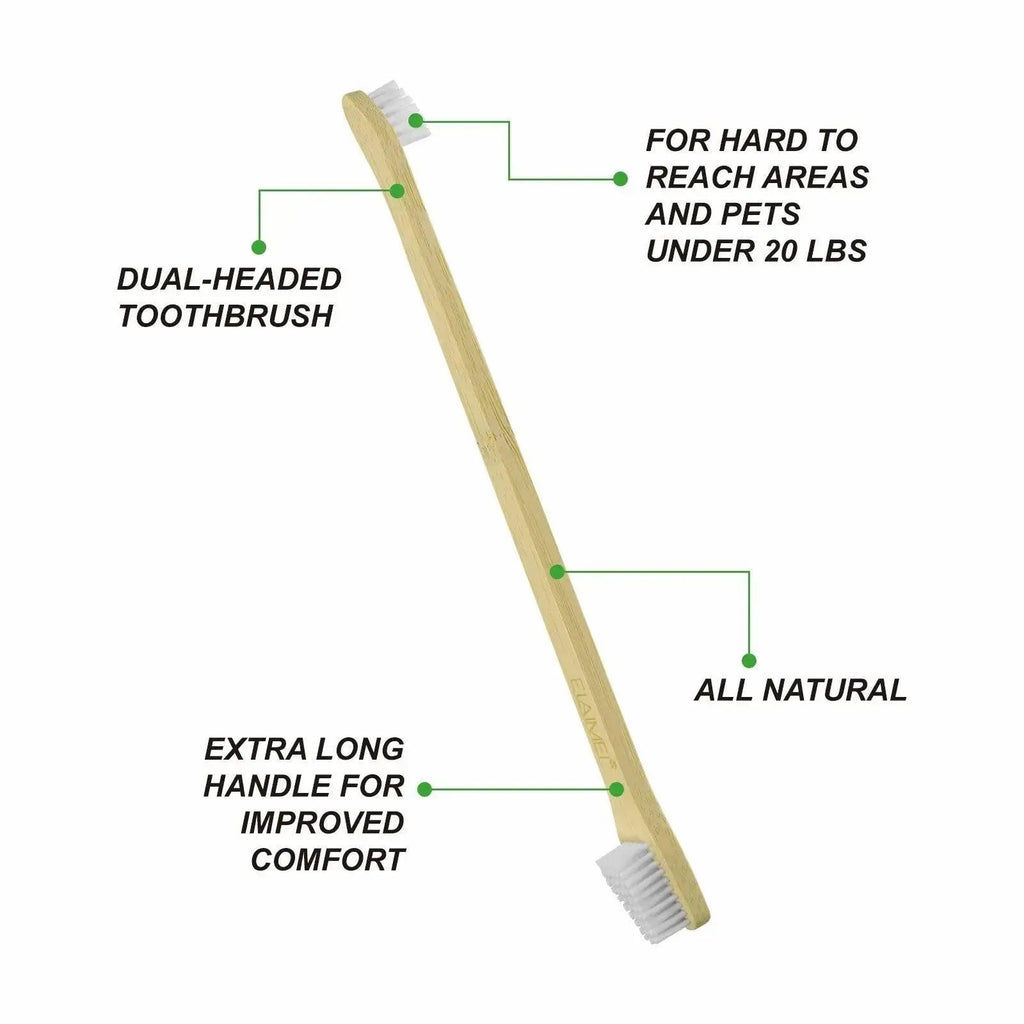 Pet Bamboo Pet Toothbrush Set