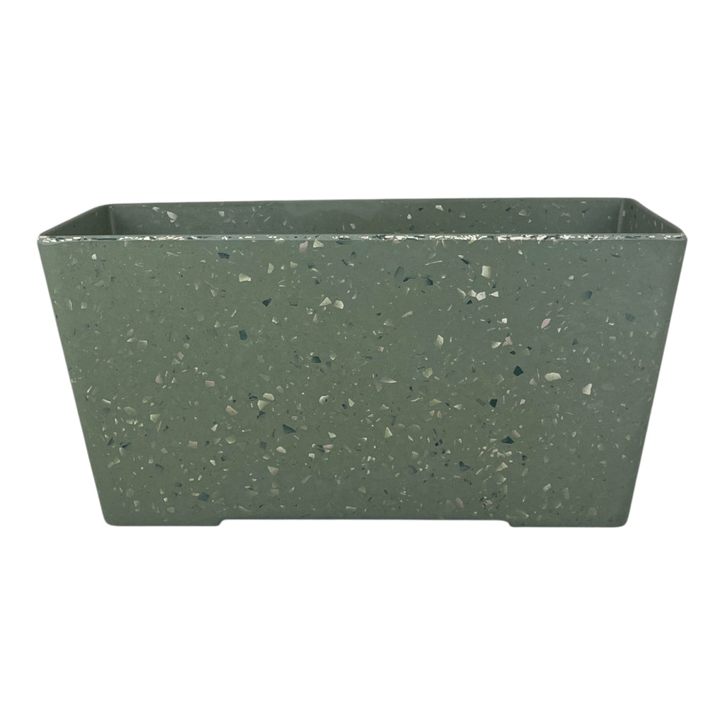 Earthy Sage Bamboo Terrazzo Windowsill Planter-0