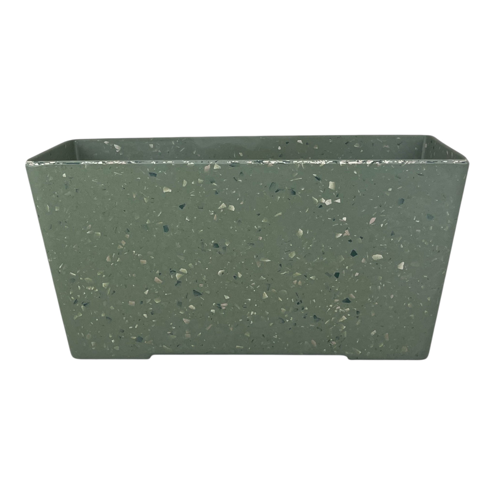 Earthy Sage Bamboo Terrazzo Windowsill Planter-0
