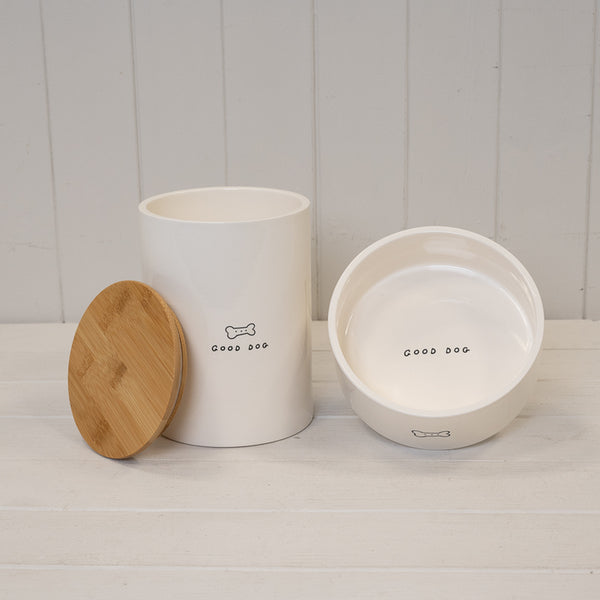 Dog Bone Ceramic Pet Bowl.-3